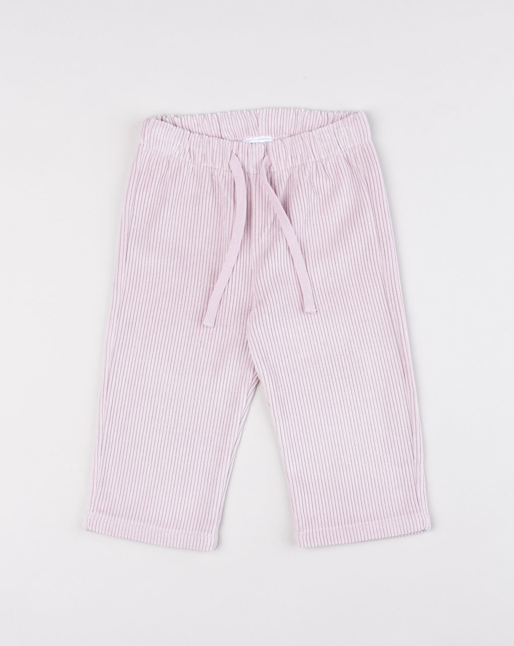 Pantapalazzo a coste larghe rosa chiaro bimba
