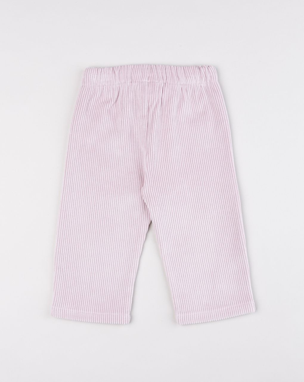 Pantapalazzo a coste larghe rosa chiaro bimba
