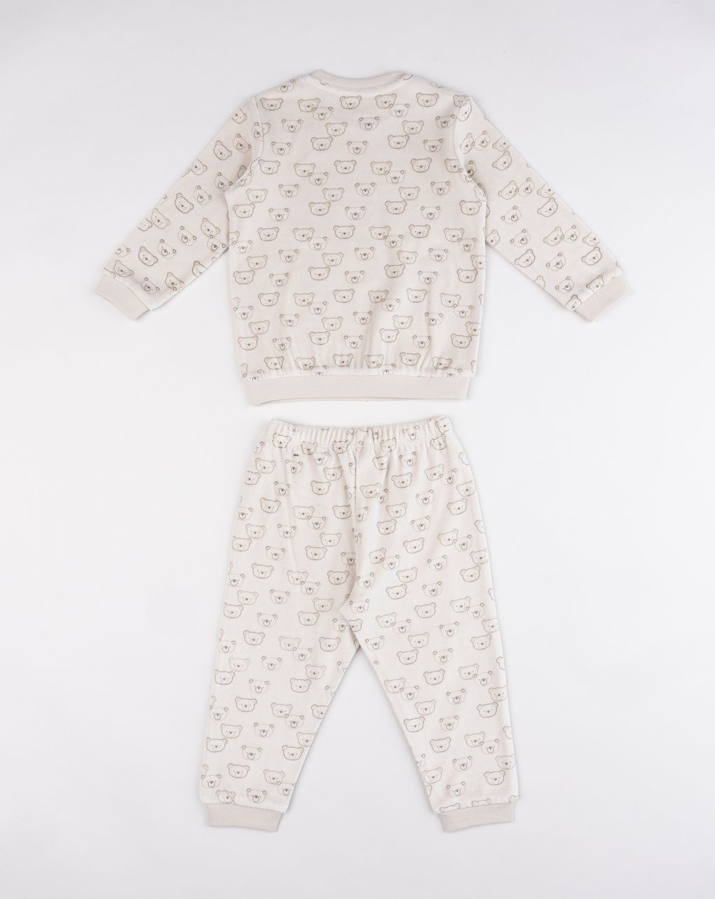 Pigiama bimbo beige orsetti allover