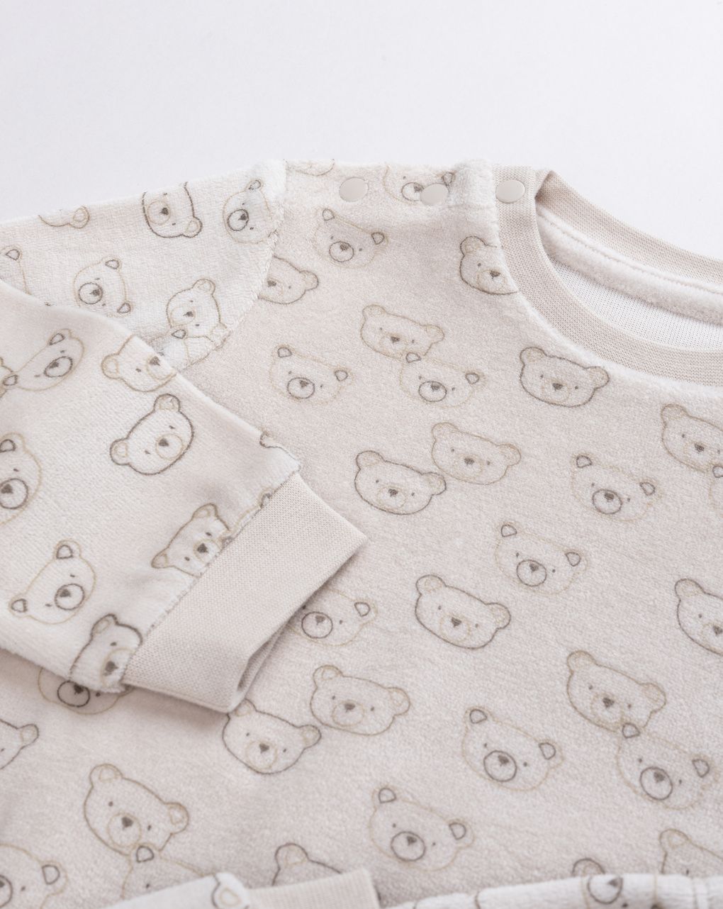 Pigiama bimbo beige orsetti allover