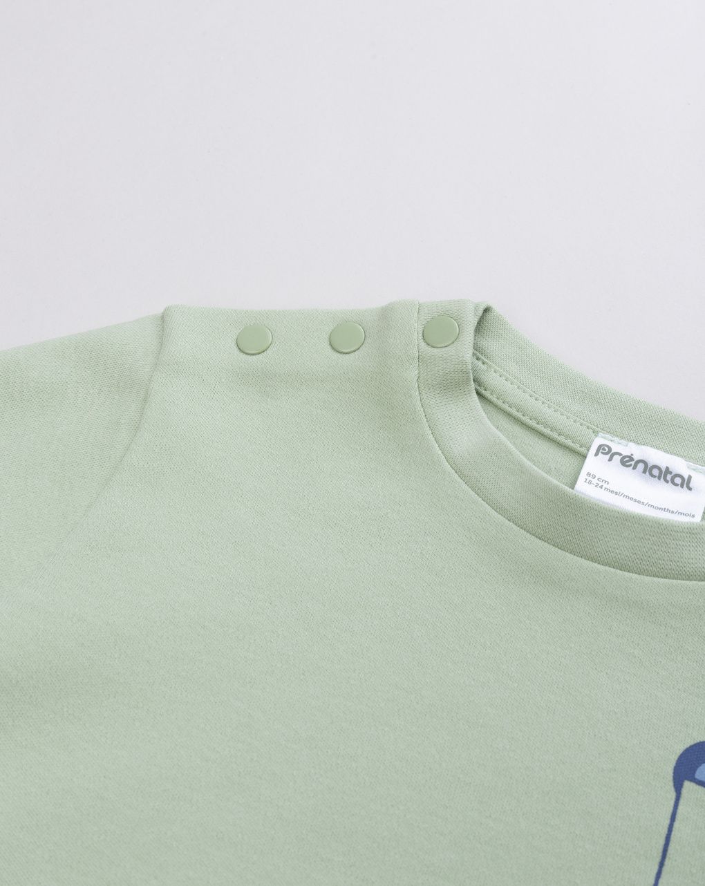 Pigiama interlock due pezzi bimbo verde/blu "orsetto"