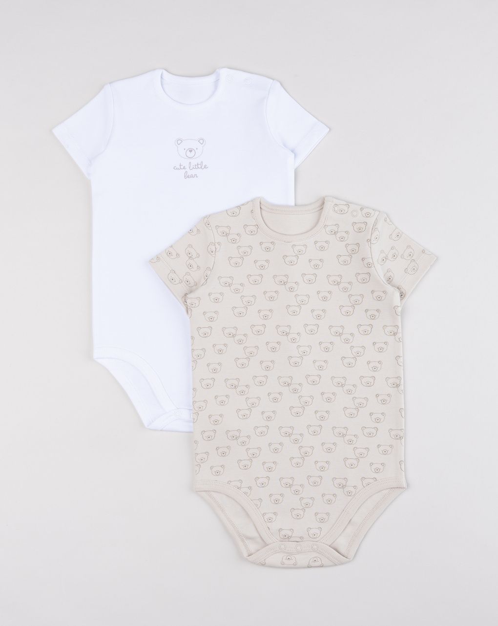 Set 2 body bimbo mezza manica orsetto