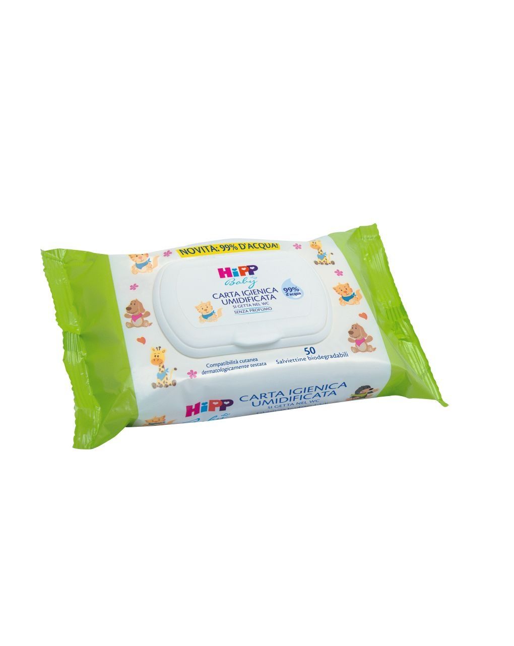Carta igienica umidificata 50 pezzi - hipp baby