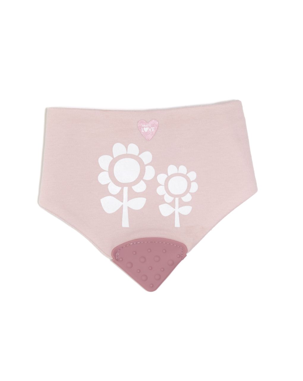 Bavaglino massaggiagengive flower pink - that's love