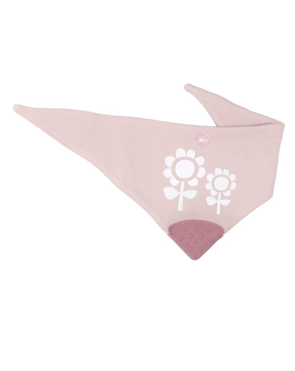 Bavaglino massaggiagengive flower pink - that's love