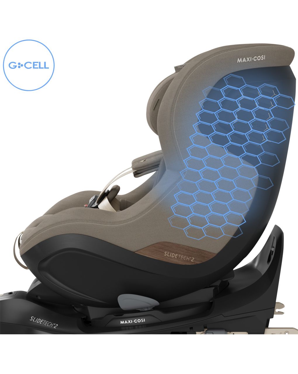 Seggiolino auto mica slide pro (40-105 cm) - authentic truffle - maxi-cosi