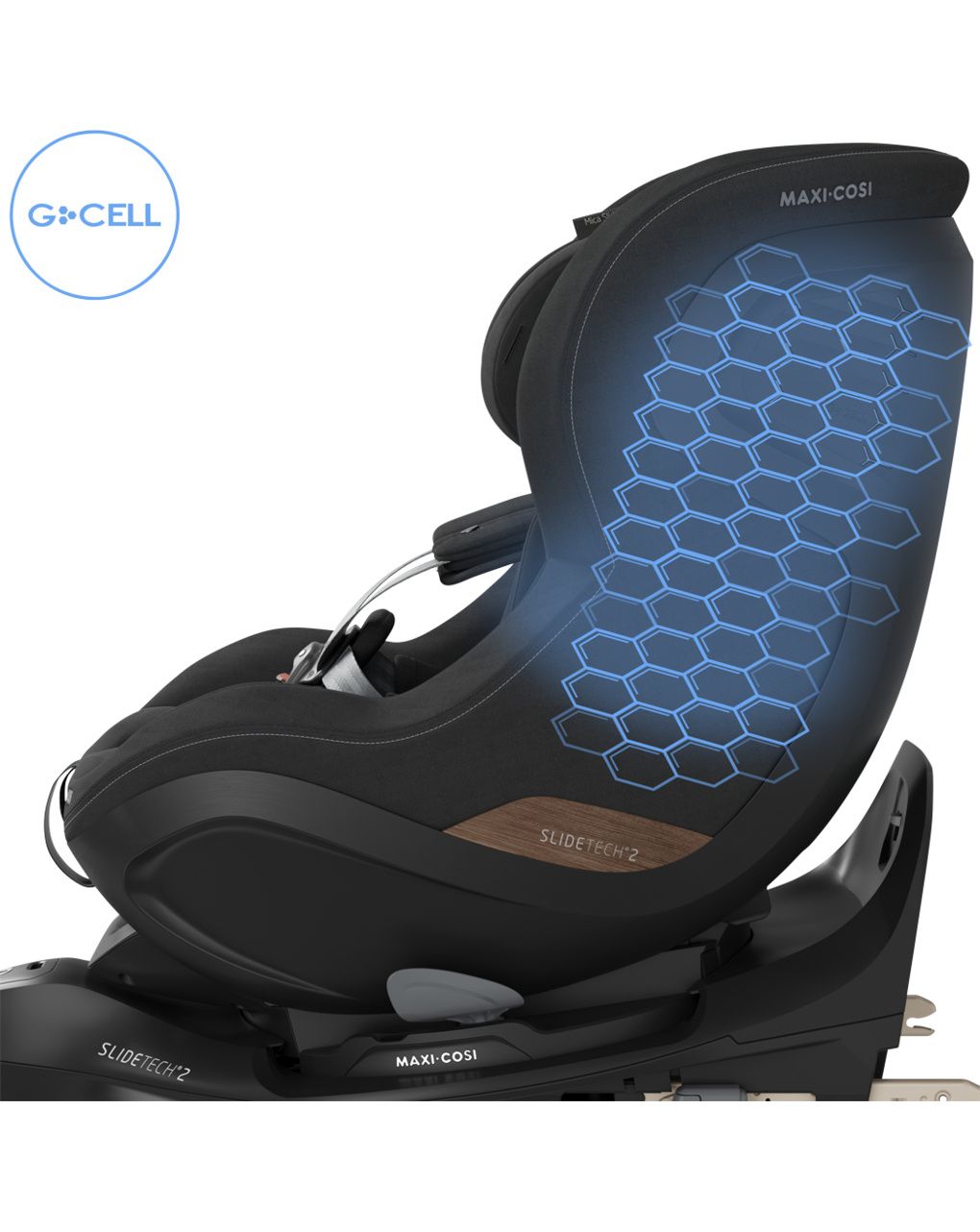 Seggiolino auto mica slide pro (40-105 cm) - authentic black - maxi-cosi