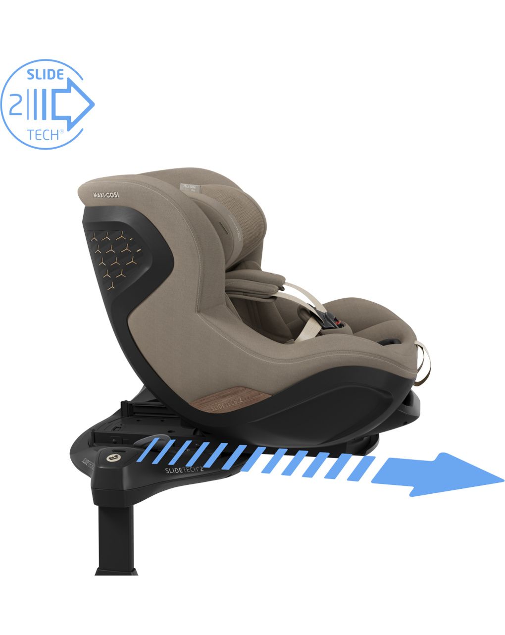 Seggiolino auto mica slide pro (40-105 cm) - authentic truffle - maxi-cosi