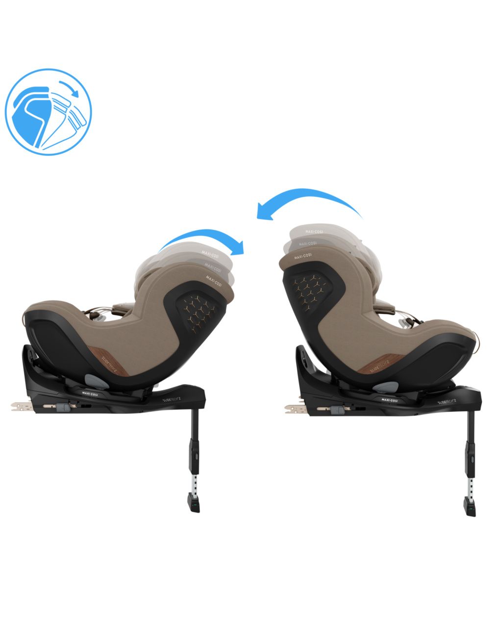 Seggiolino auto mica slide pro (40-105 cm) - authentic truffle - maxi-cosi