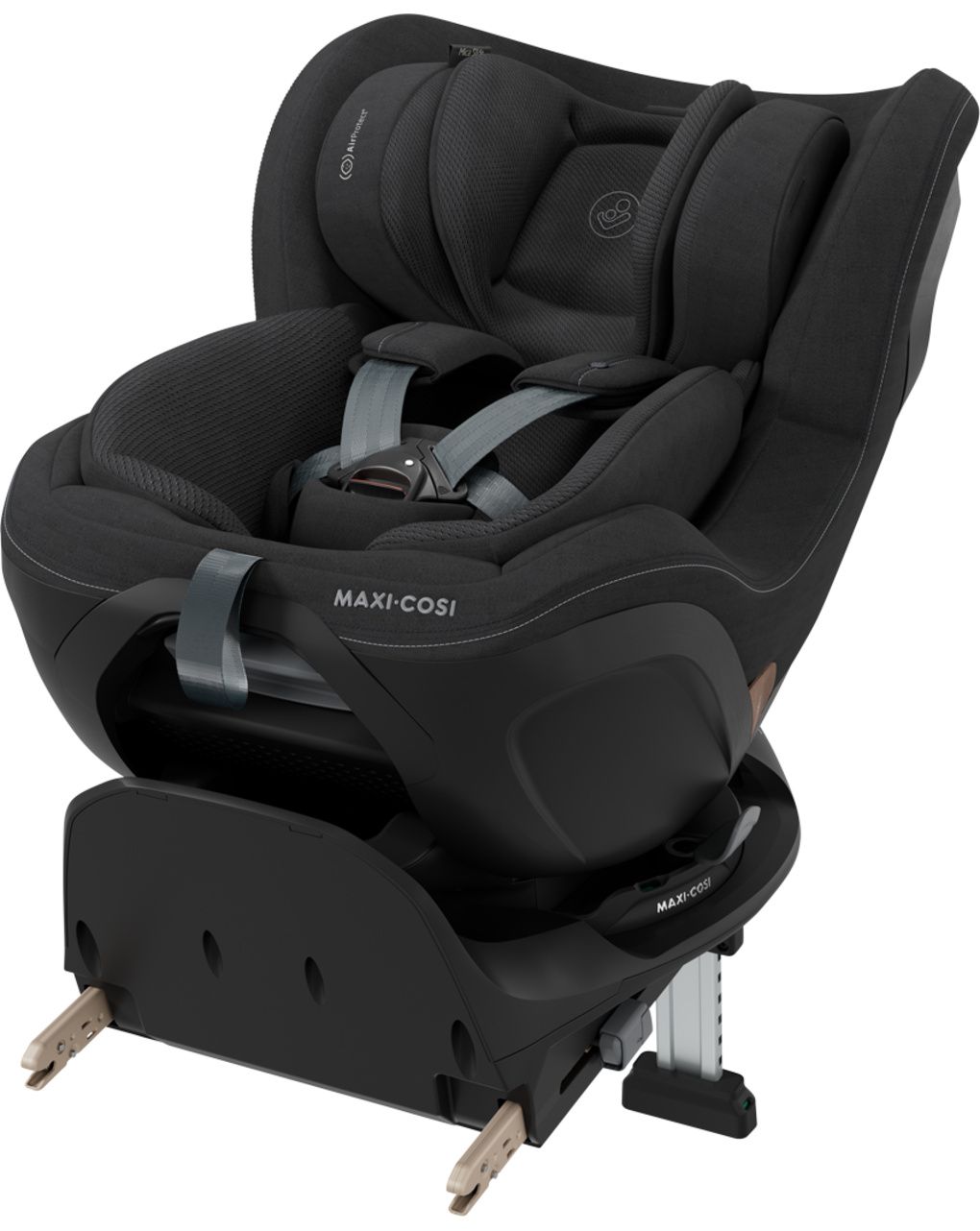 Seggiolino auto mica slide pro (40-105 cm) - authentic black - maxi-cosi