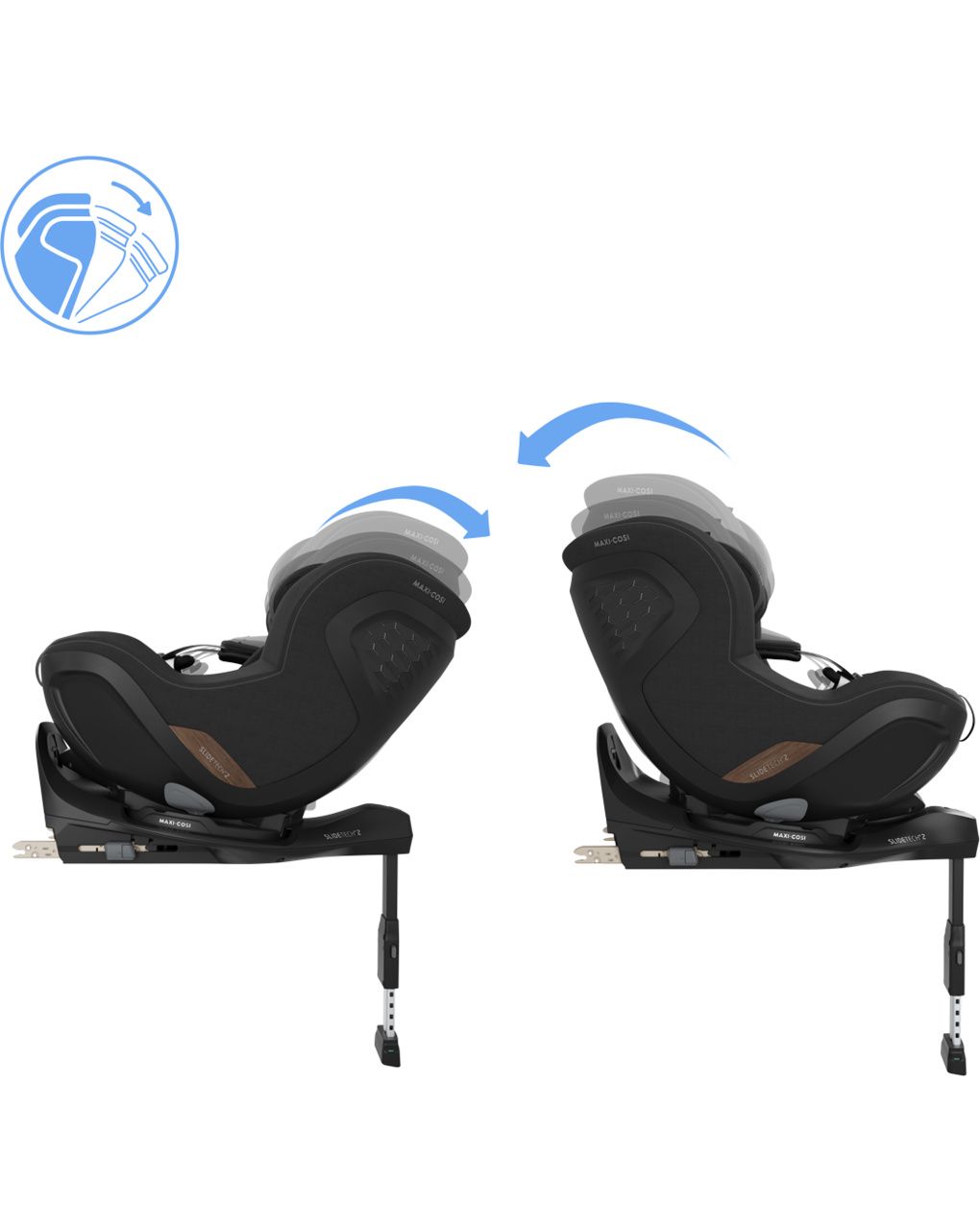 Seggiolino auto mica slide pro (40-105 cm) - authentic black - maxi-cosi
