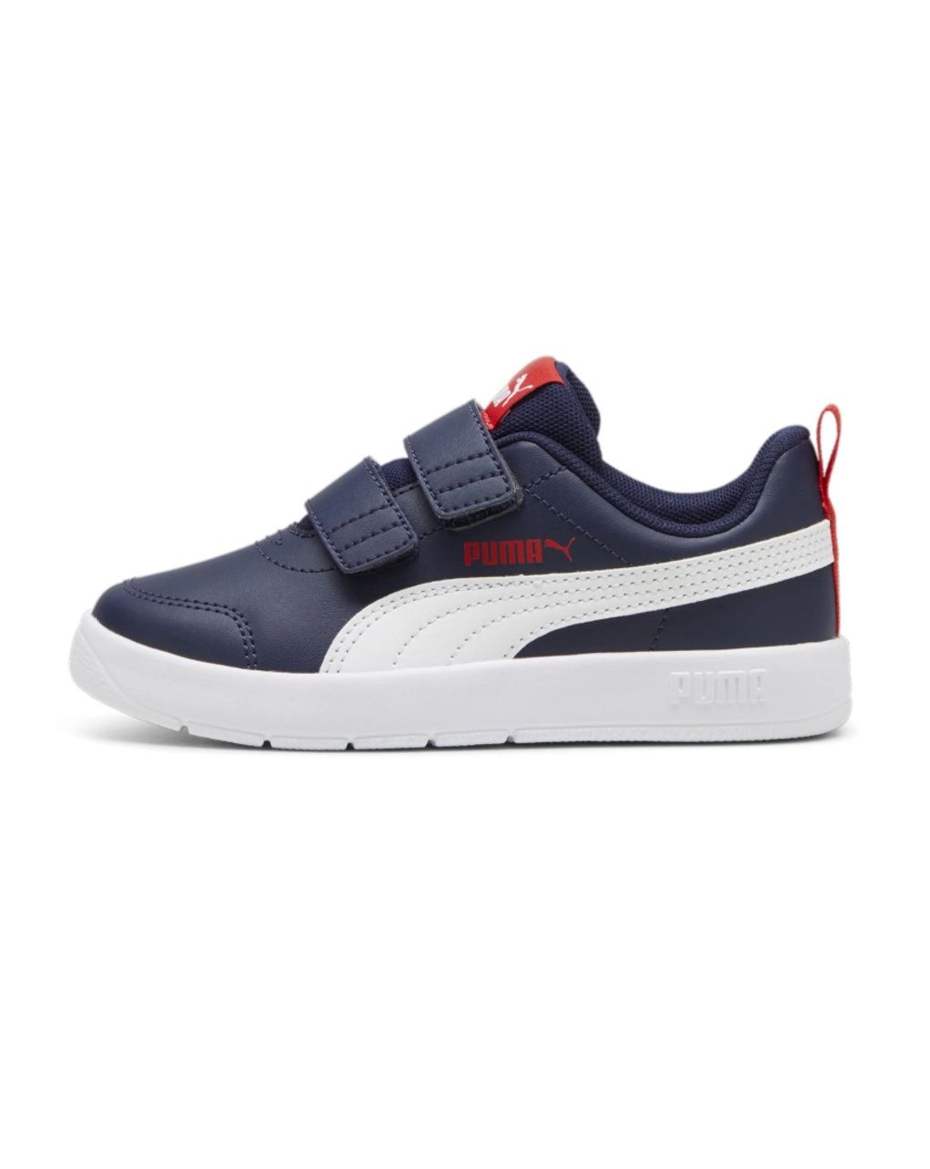 Puma - sneakers courtflex v3 v ps -  blu scuro bimbo