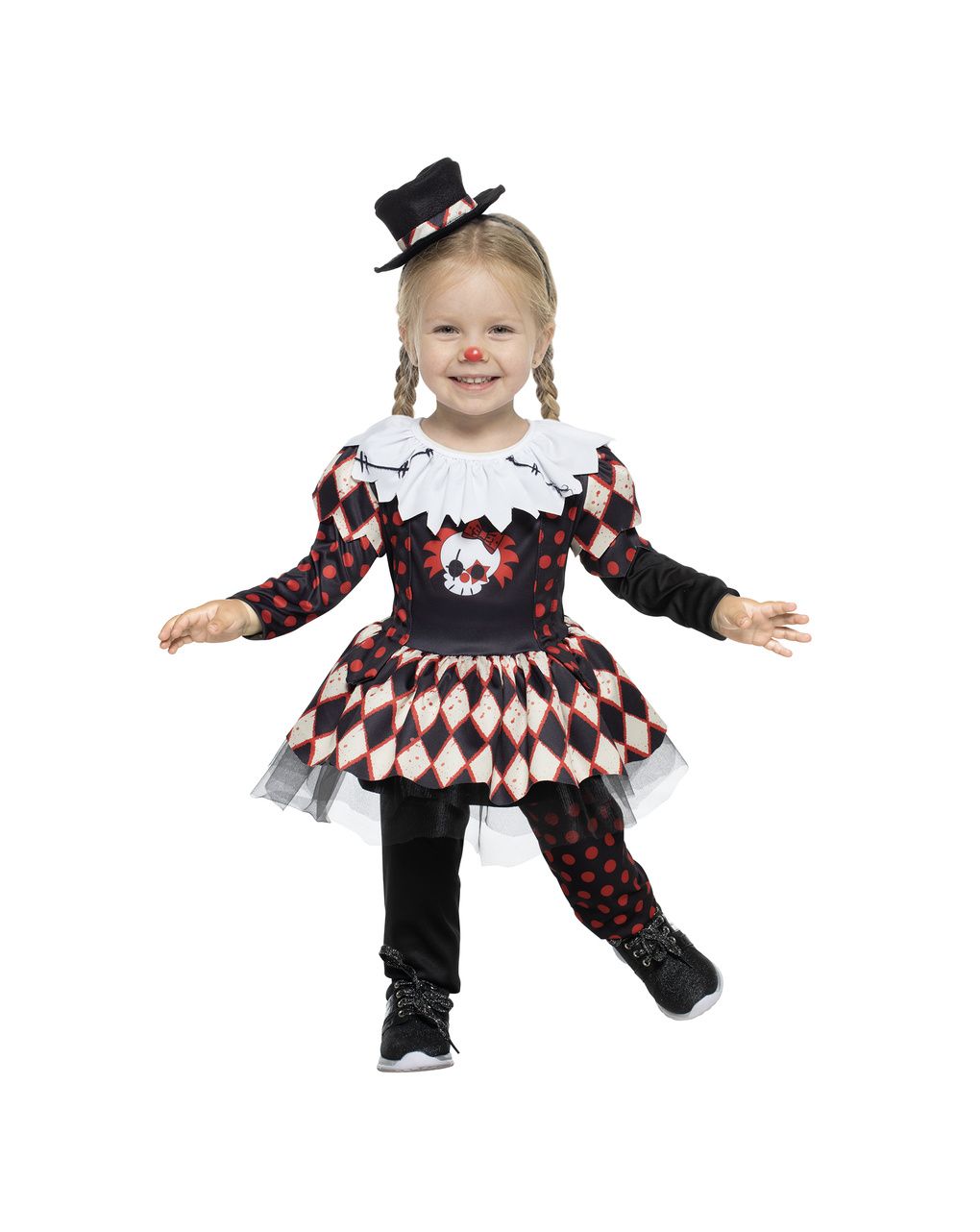 Costume travestimento halloween horror clownetta baby