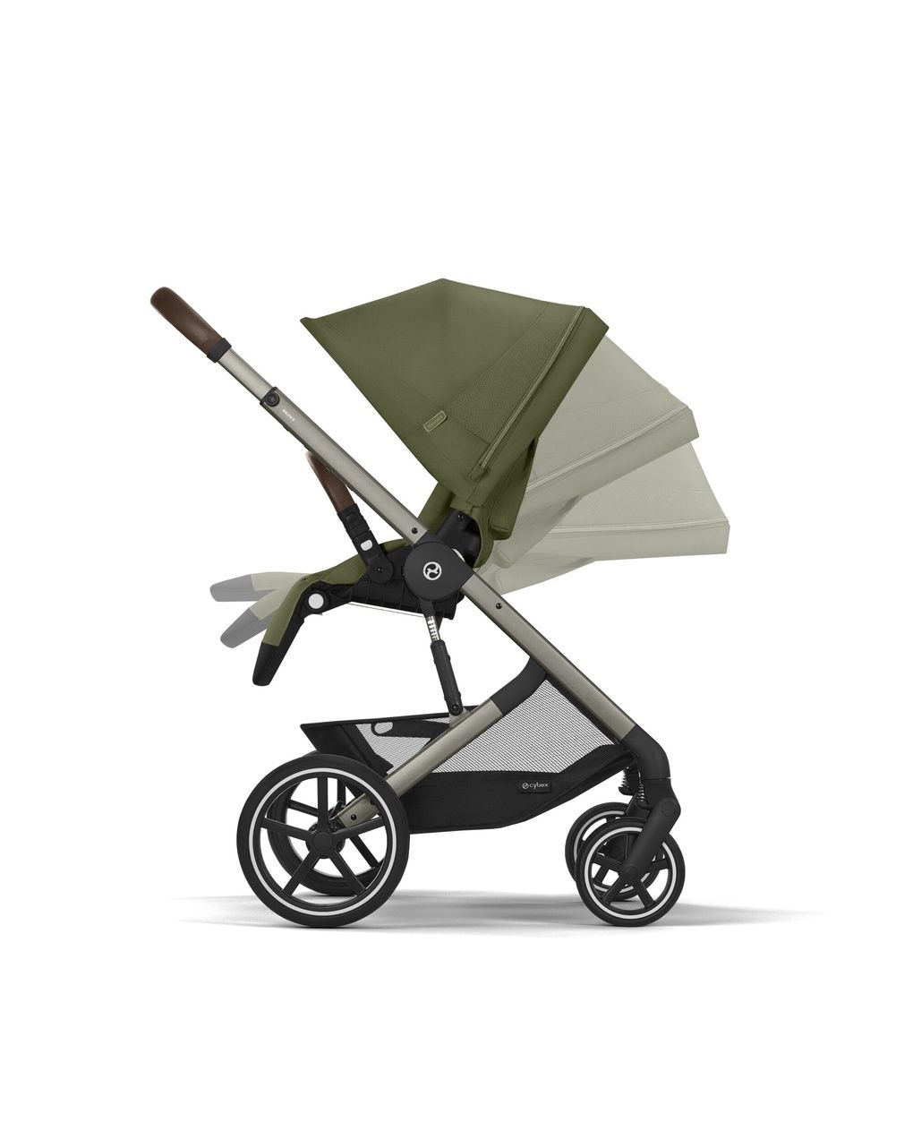 Passeggino balios s lux tpe - moss green khaki - cybex