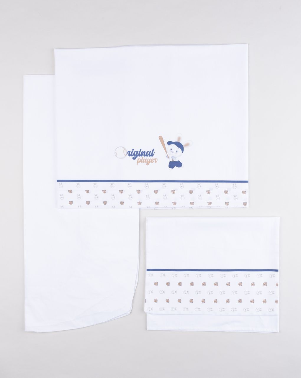 Set 3 pezzi lettino "original player" blu