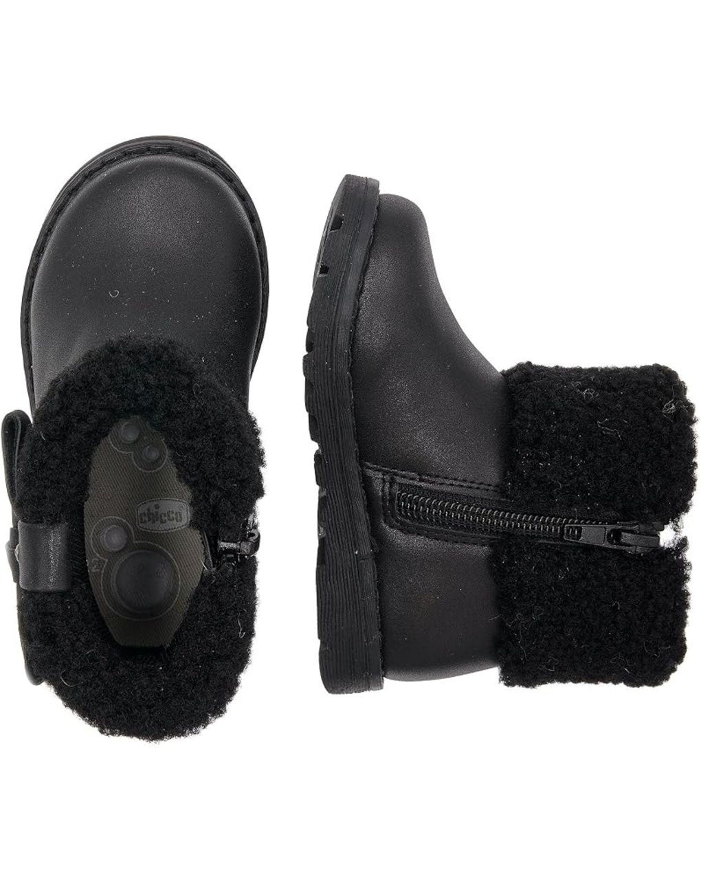 Chicco - tronchetto florinda bimba nero con teddy e fiocco