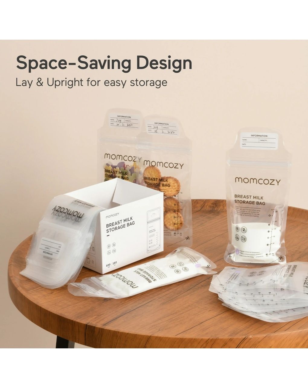 Momcozy sacchetti conservalatte monouso termosensibili 50 pz
