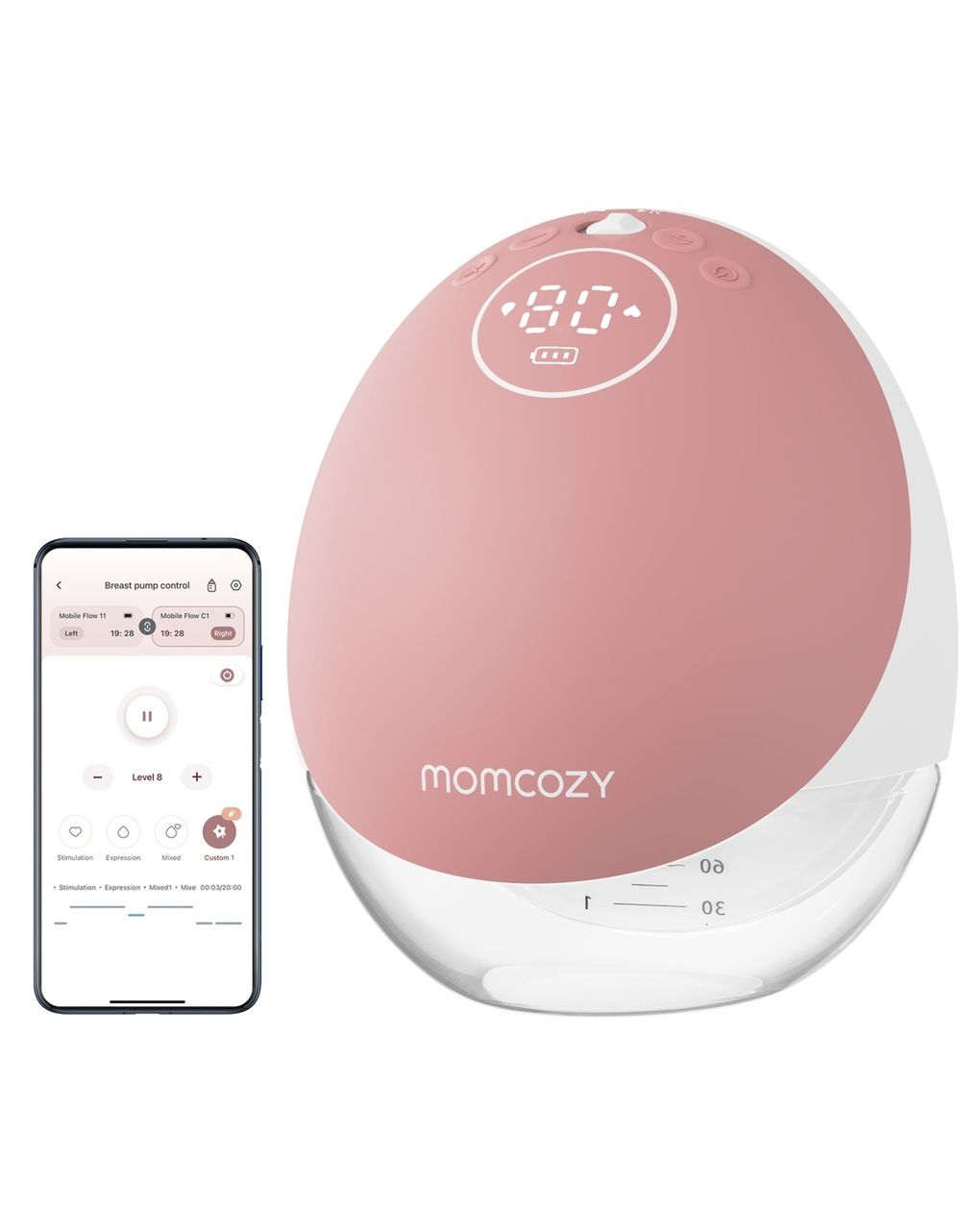 Momcozy m9 mobile flow tiralatte smart singolo
