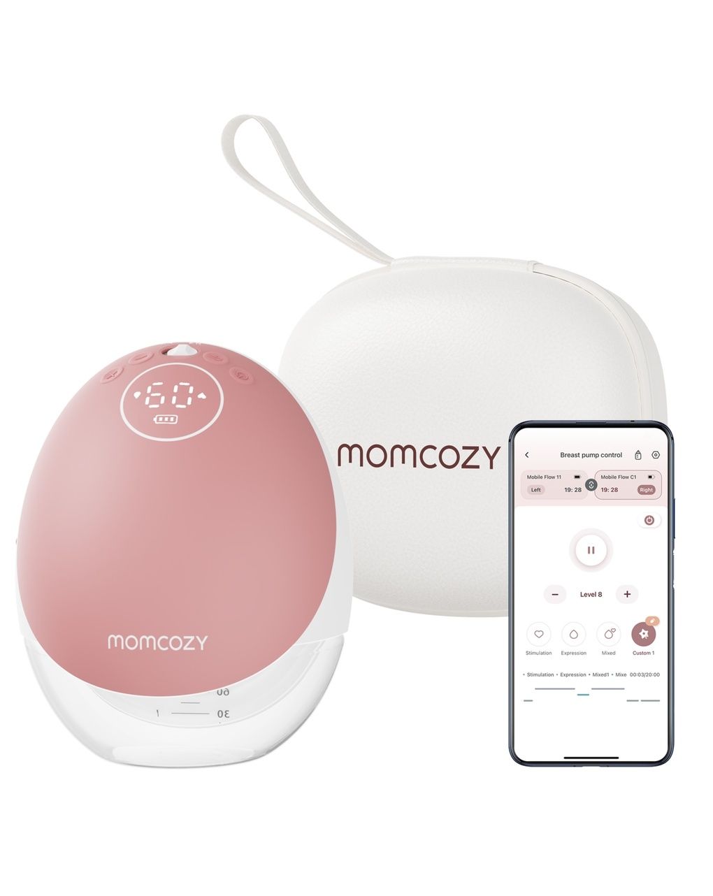 Momcozy m9 mobile flow tiralatte smart singolo