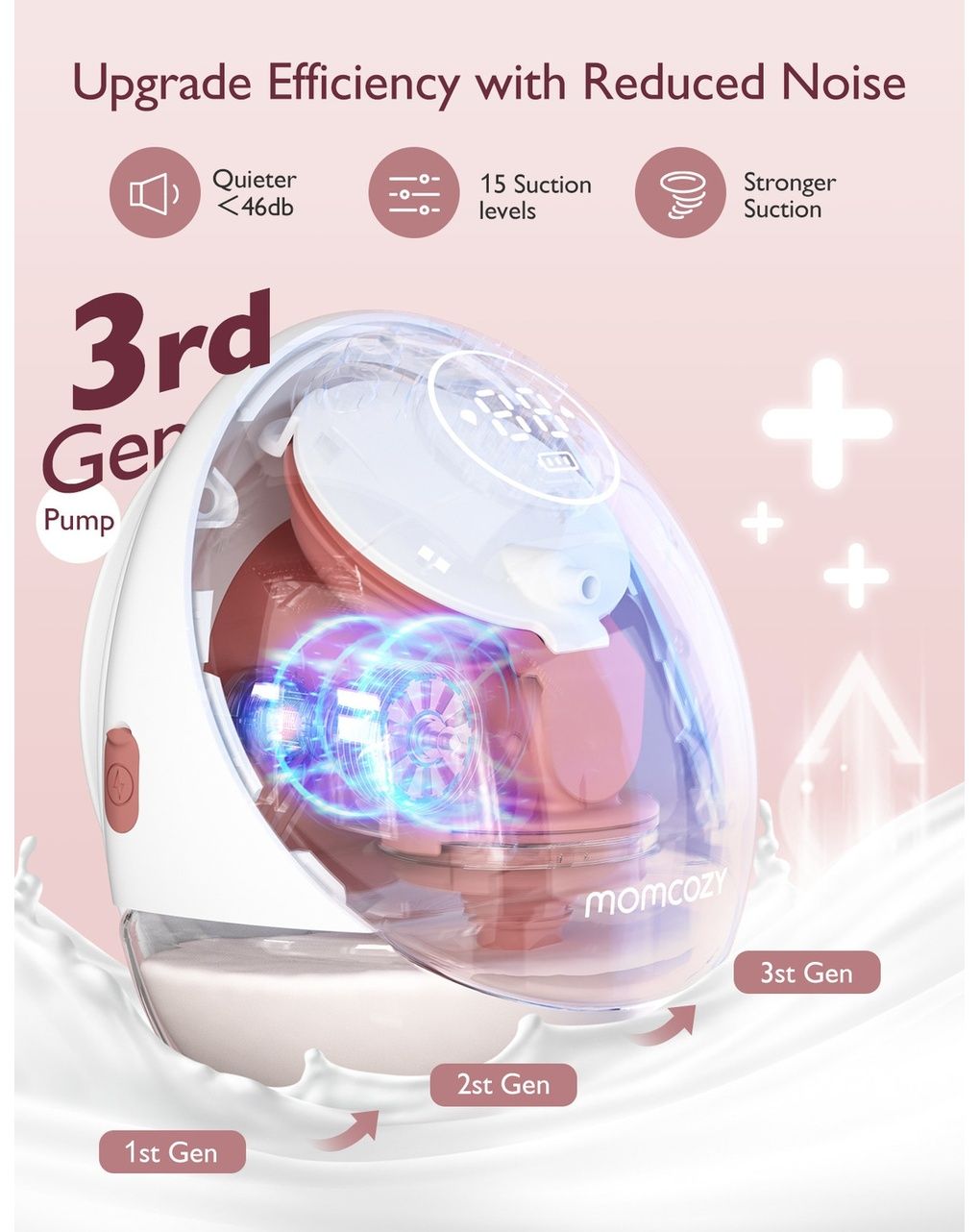 Momcozy m9 mobile flow tiralatte smart singolo