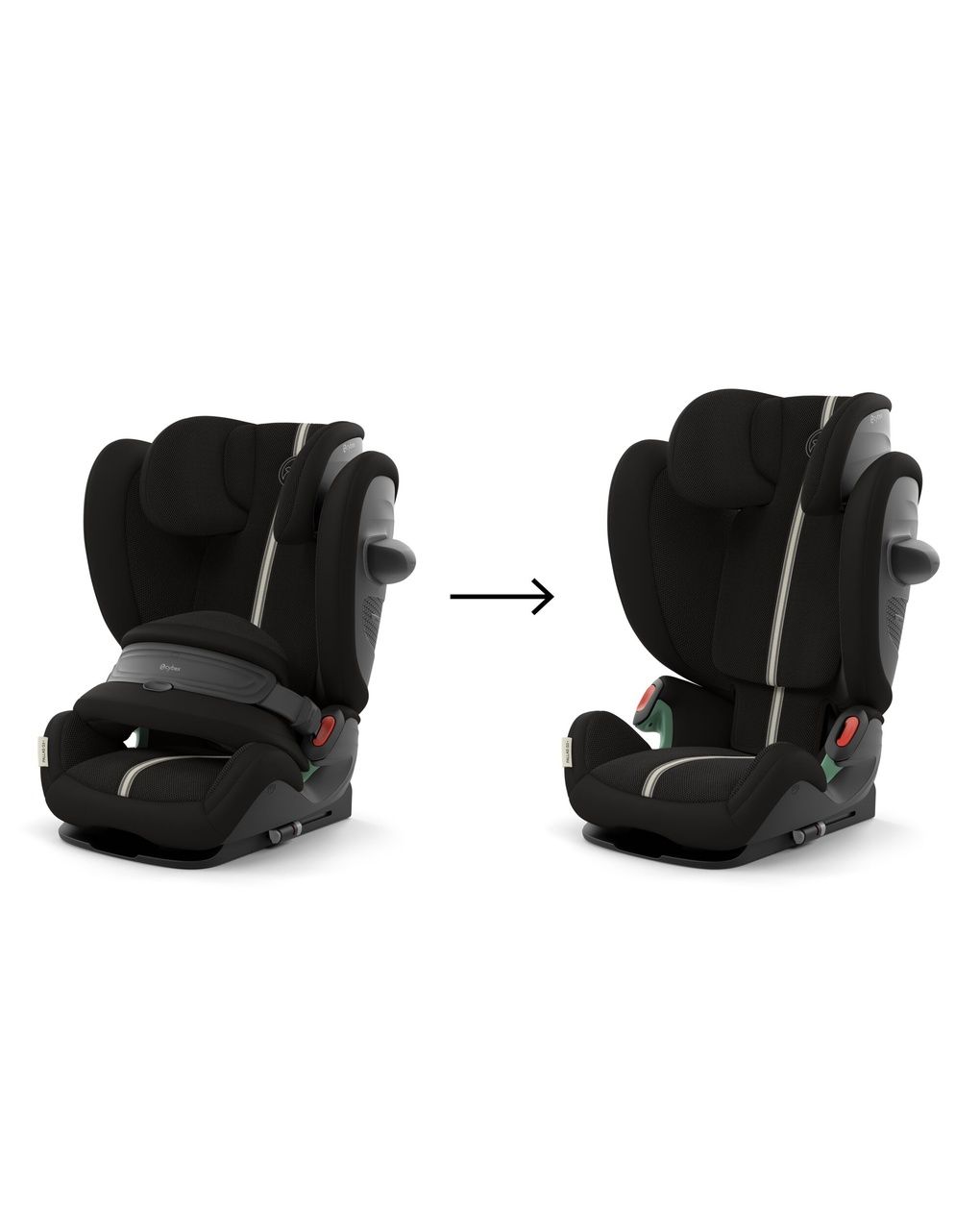 Seggiolino pallas g3 plus - moon black 76-150cm - cybex