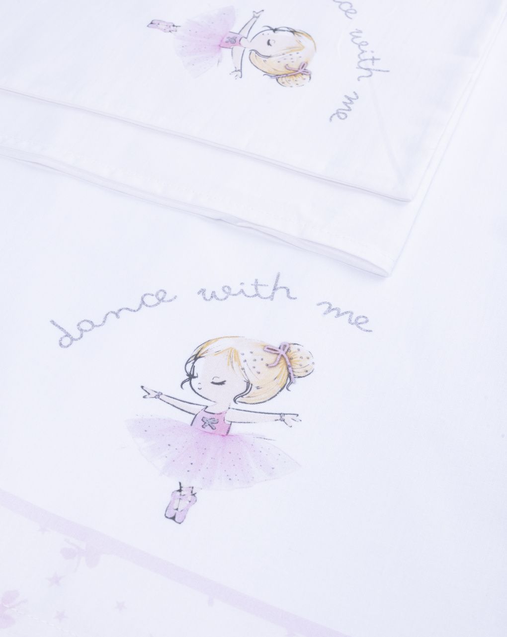 Set 3 pezzi lettino rosa "dance with me"