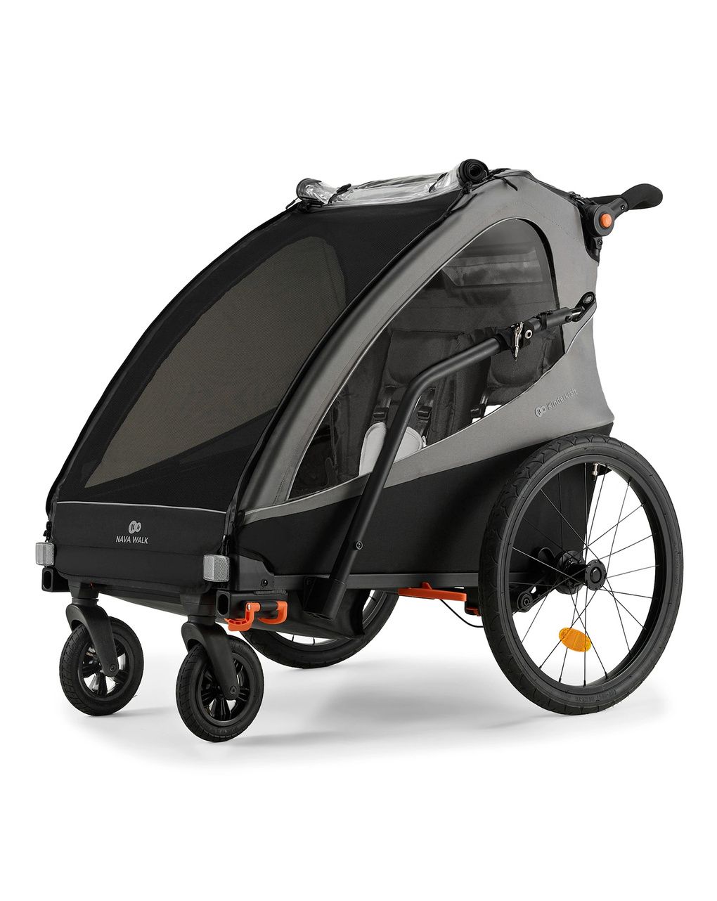 Carrello passeggino nava walk 2in1 grey - kinderkraft