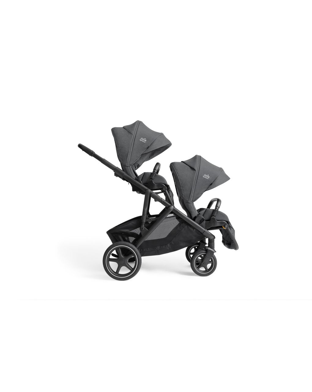 Joie signature - versiti™ passeggino da singolo a doppio, dalla nascita fino a 22 kg per ogni seduta, colore ebony