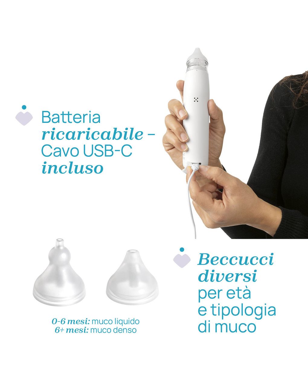 Aspiratore nasale elettrico physioclean - chicco