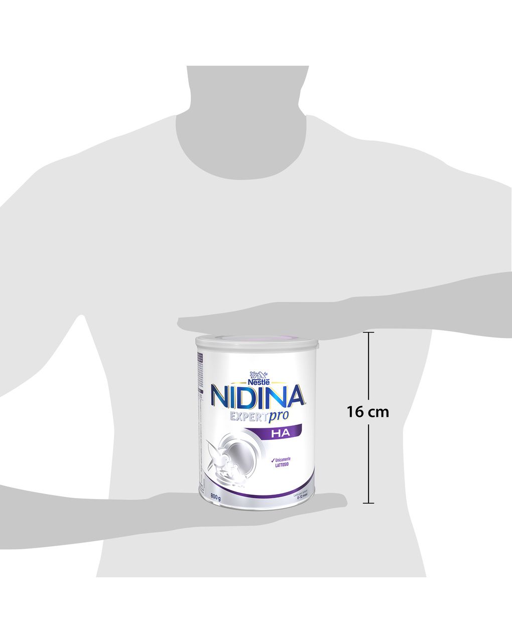 Nidina expertpro ha latte per lattanti polvere dalla nascita, latta 800g - nestle nidina