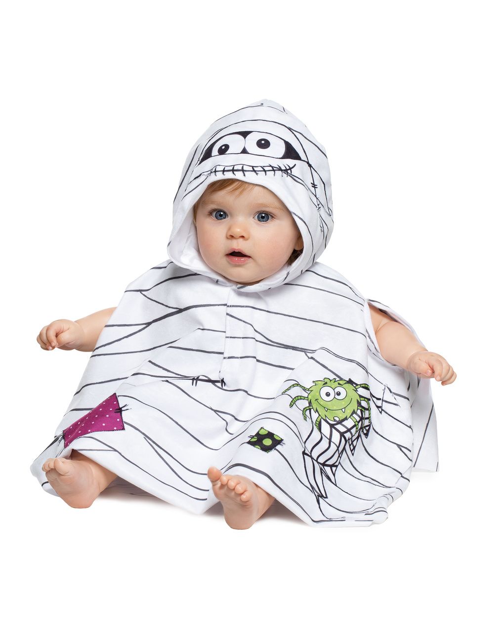 Costume travestimento halloween mantellina mummietta baby