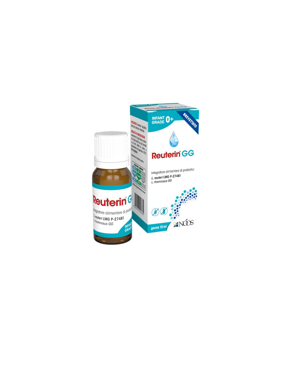 Integratore alimentare probiotico reuterin gg gocce 10 ml - noos