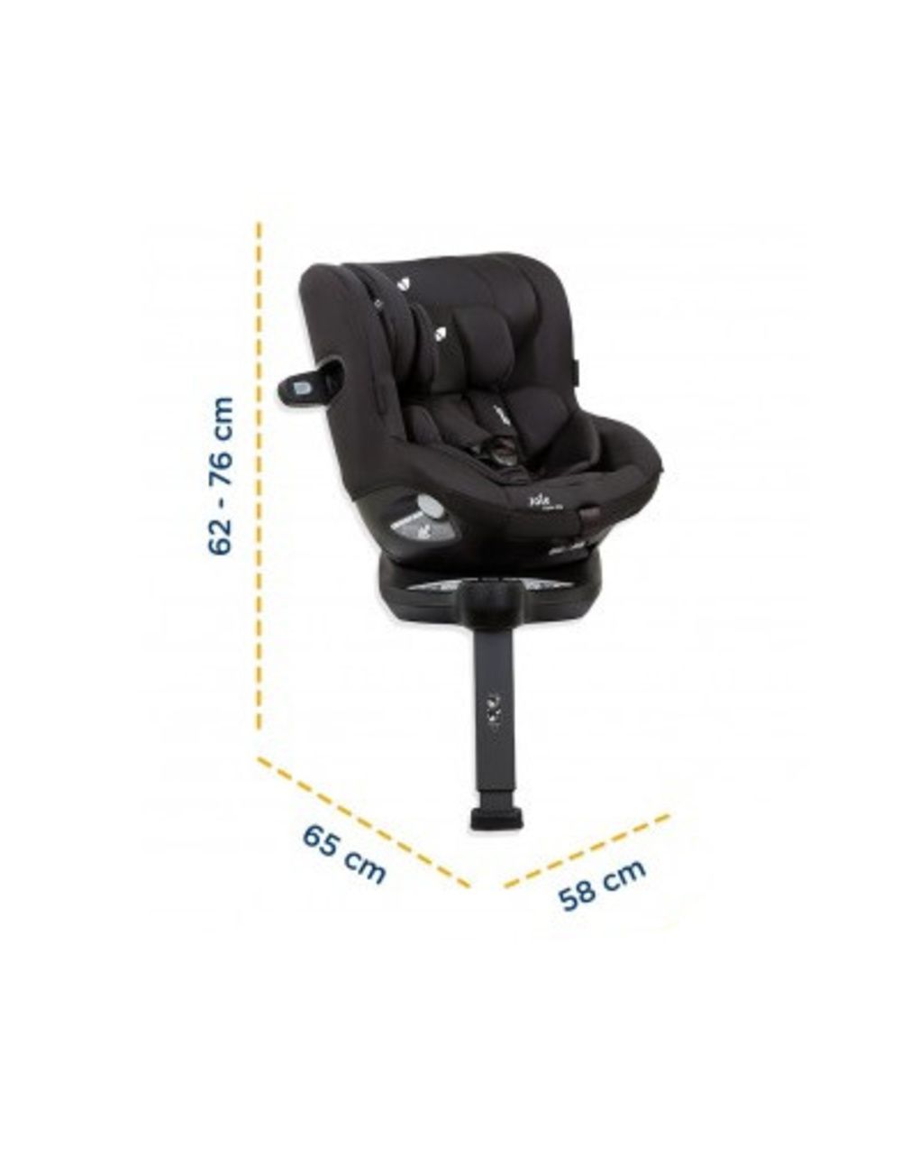 Seggiolino i-spin 360 shale 40-105cm con base girevole - joie