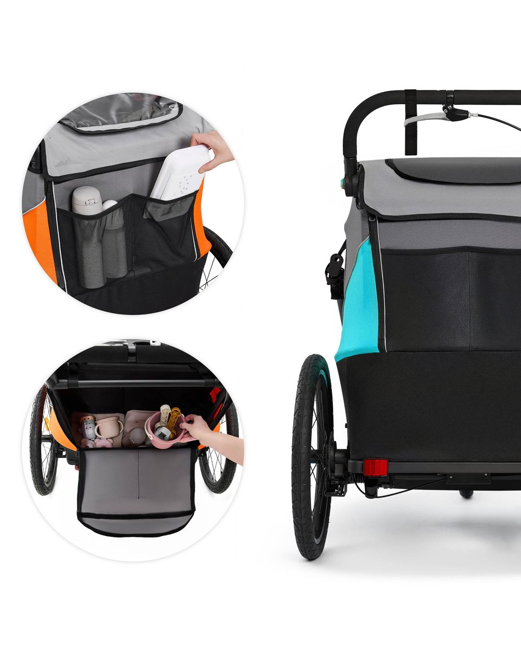 Carrello passeggino nava walk 2in1 grey - kinderkraft