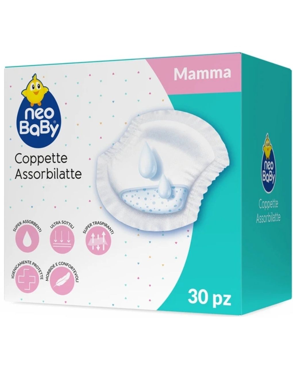 Coppette assorbilatte 30pz - neobaby