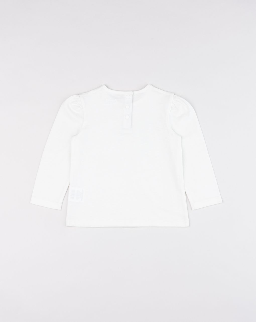T-shirt manica lunga bimba bianca stampata