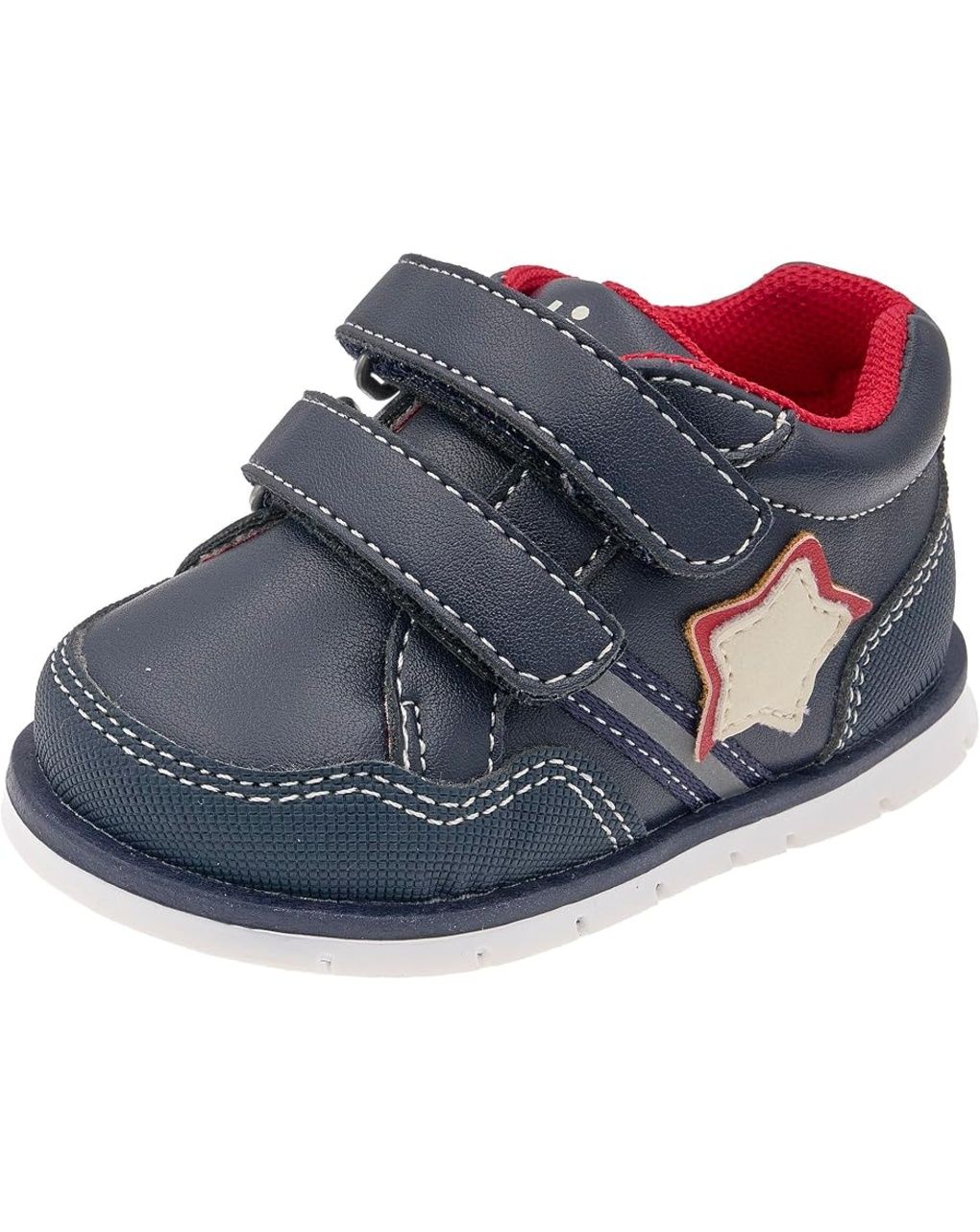 Chicco - scarpa franz bimbo blu doppio velcro con stella