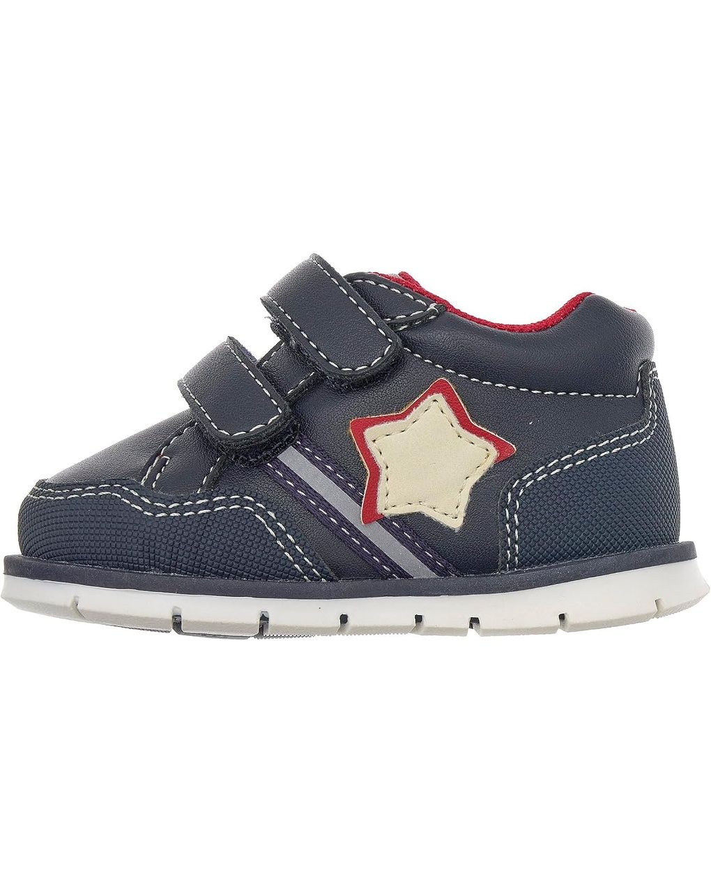 Chicco - scarpa franz bimbo blu doppio velcro con stella