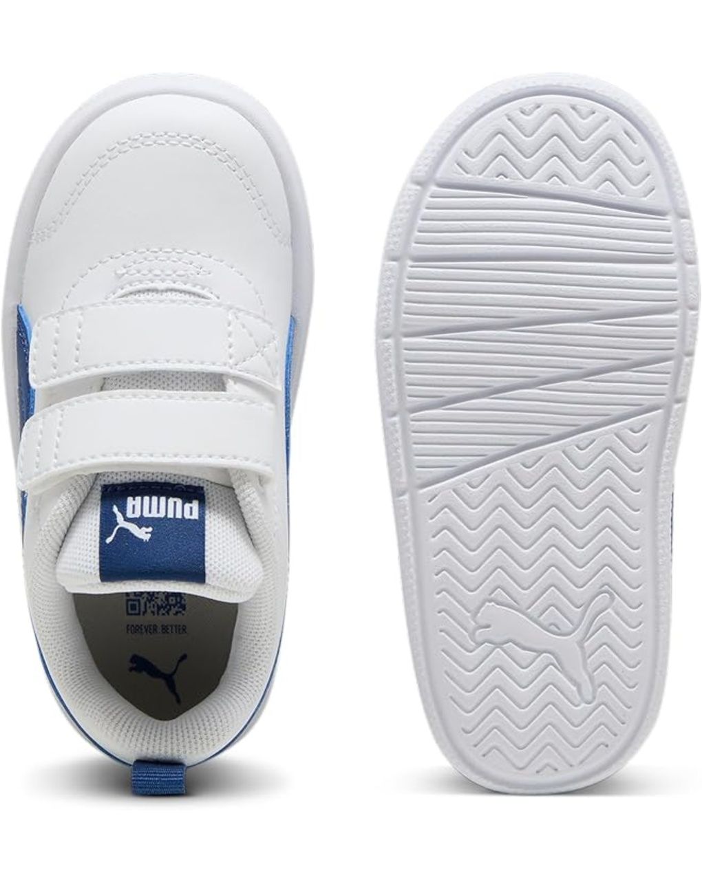 Puma - sneakers infant courtflex v3 blu bimbo