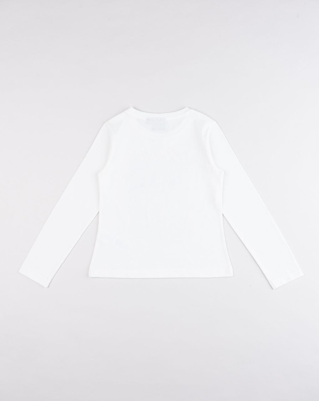 T-shirt bambina a maniche lunghe bianca con stampe k-pop