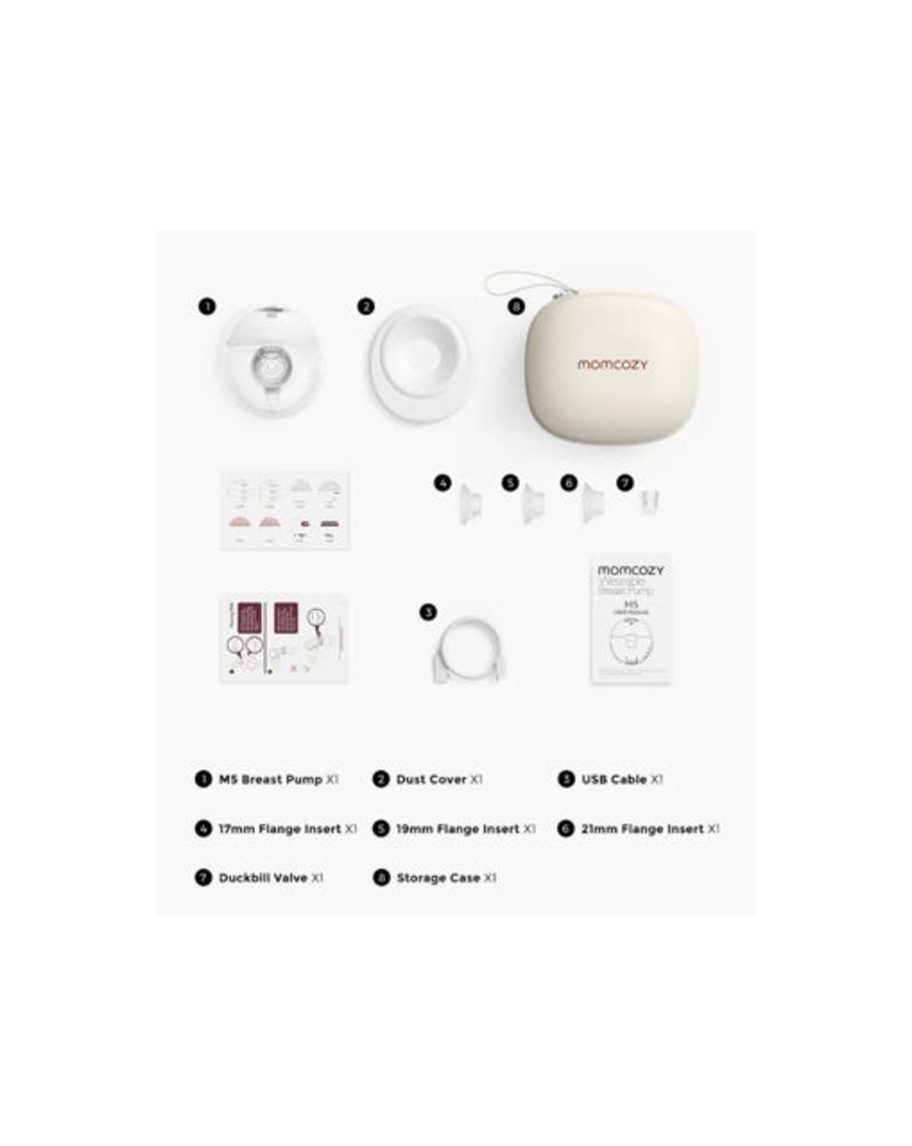Momcozy m5 all-in-one tiralatte singolo