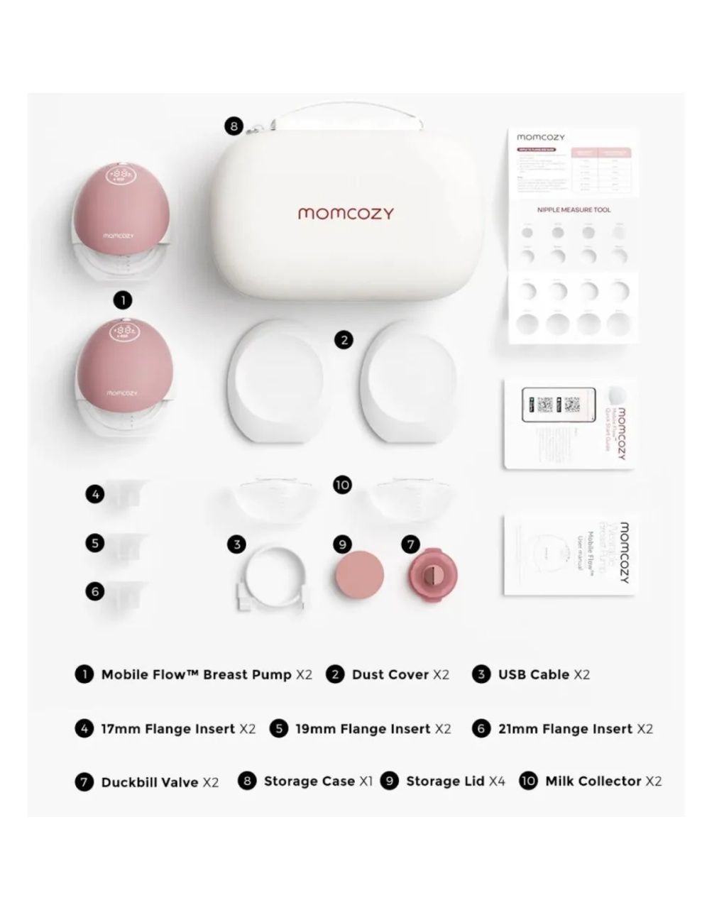 Momcozy m9 mobile flow tiralatte smart doppio
