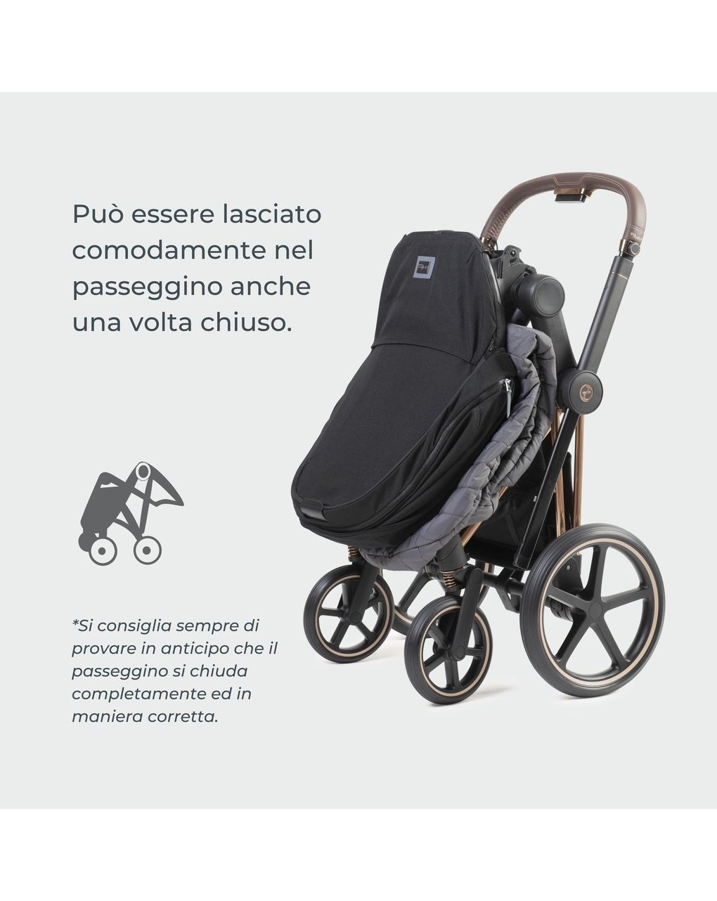 Slender pistacchio - sacco universale per passeggino ultra sottile 6/36 mesi - nuvita
