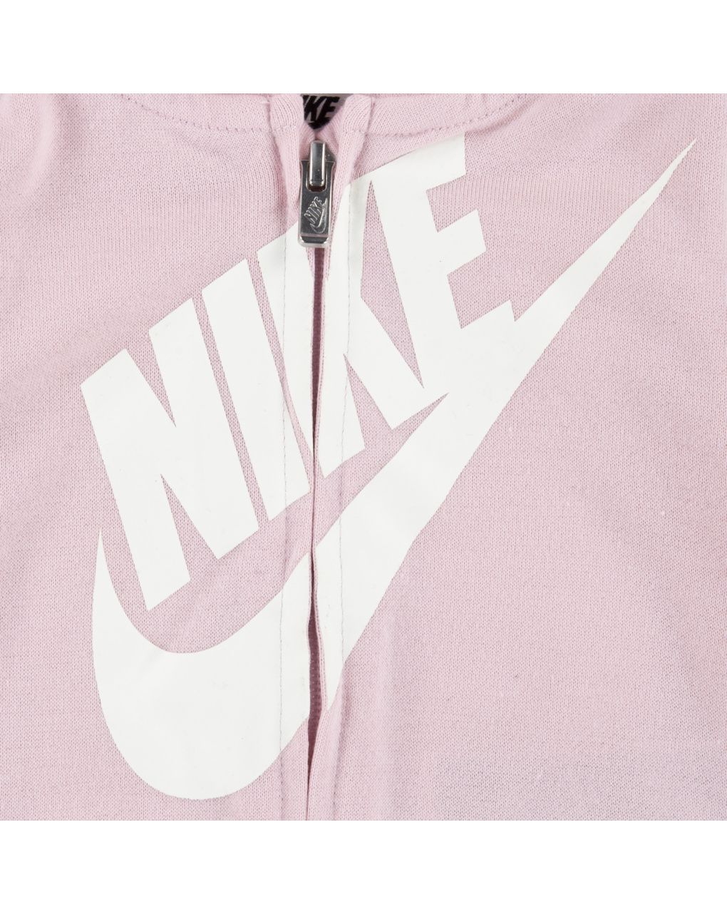 Completo 3 pezzi nike bimba con felpa, body e pantaloni (rosa/bianco)