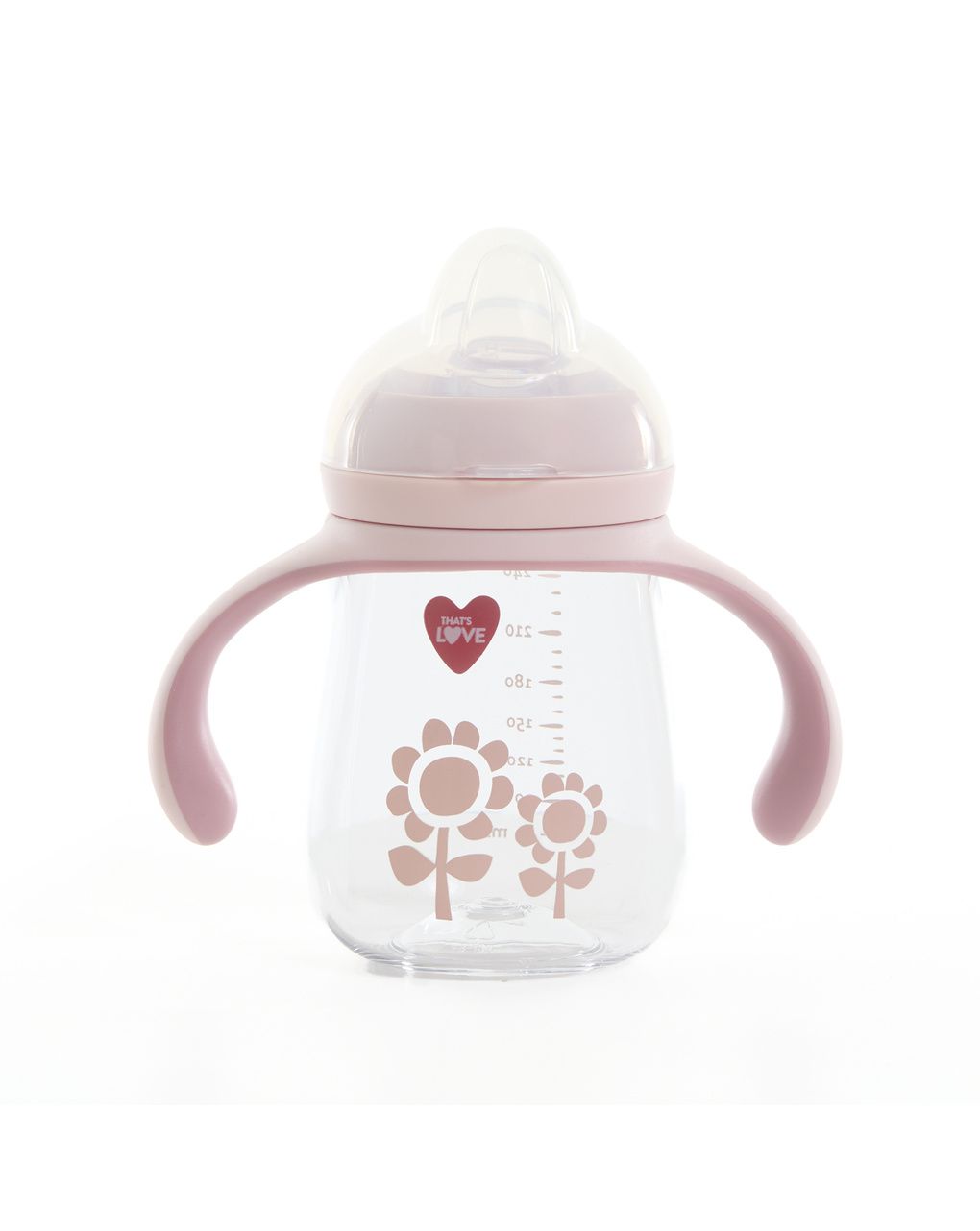 Tazza 6m+ flower 260 ml beccuccio silicone - that's love