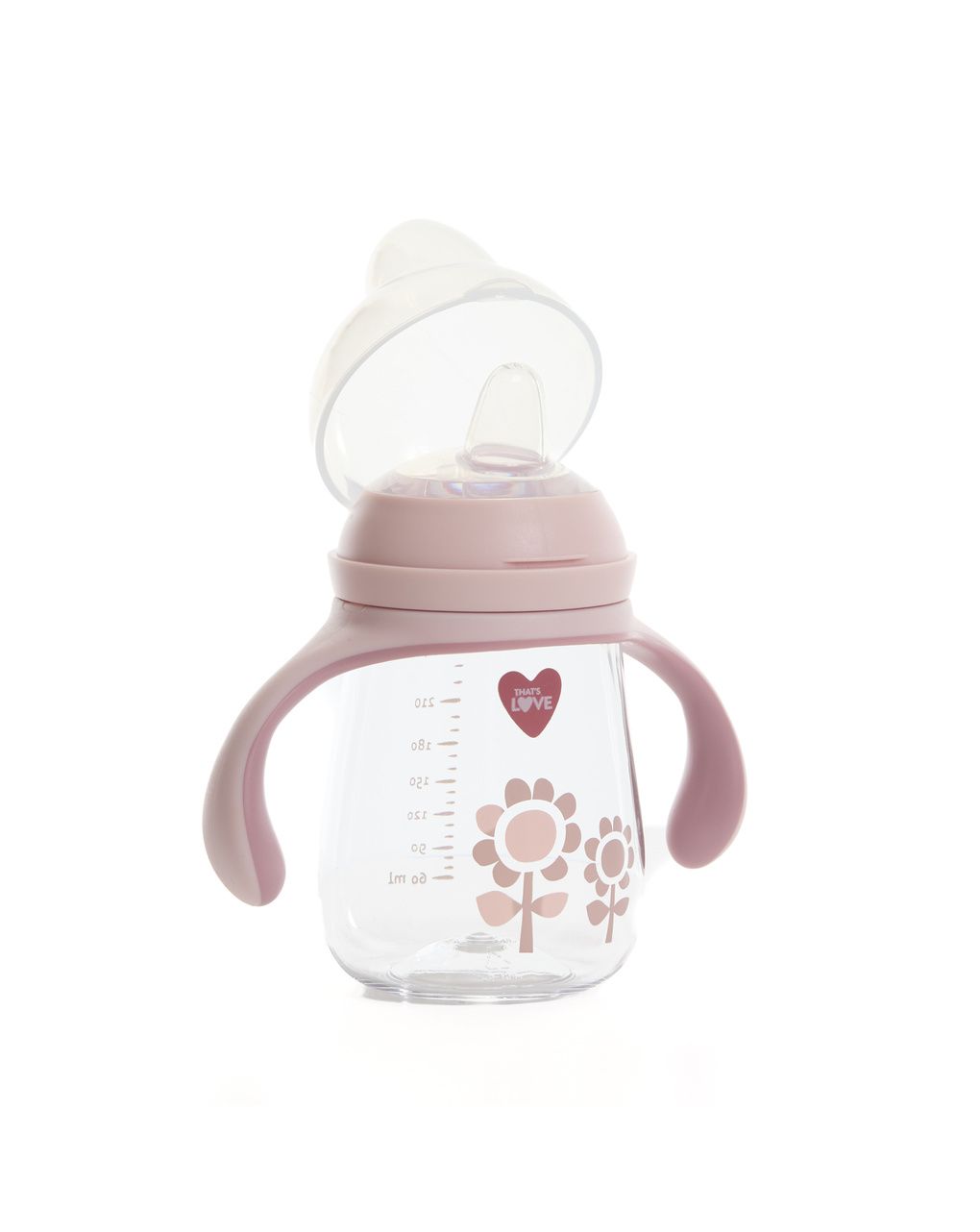 Tazza 6m+ flower 260 ml beccuccio silicone - that's love