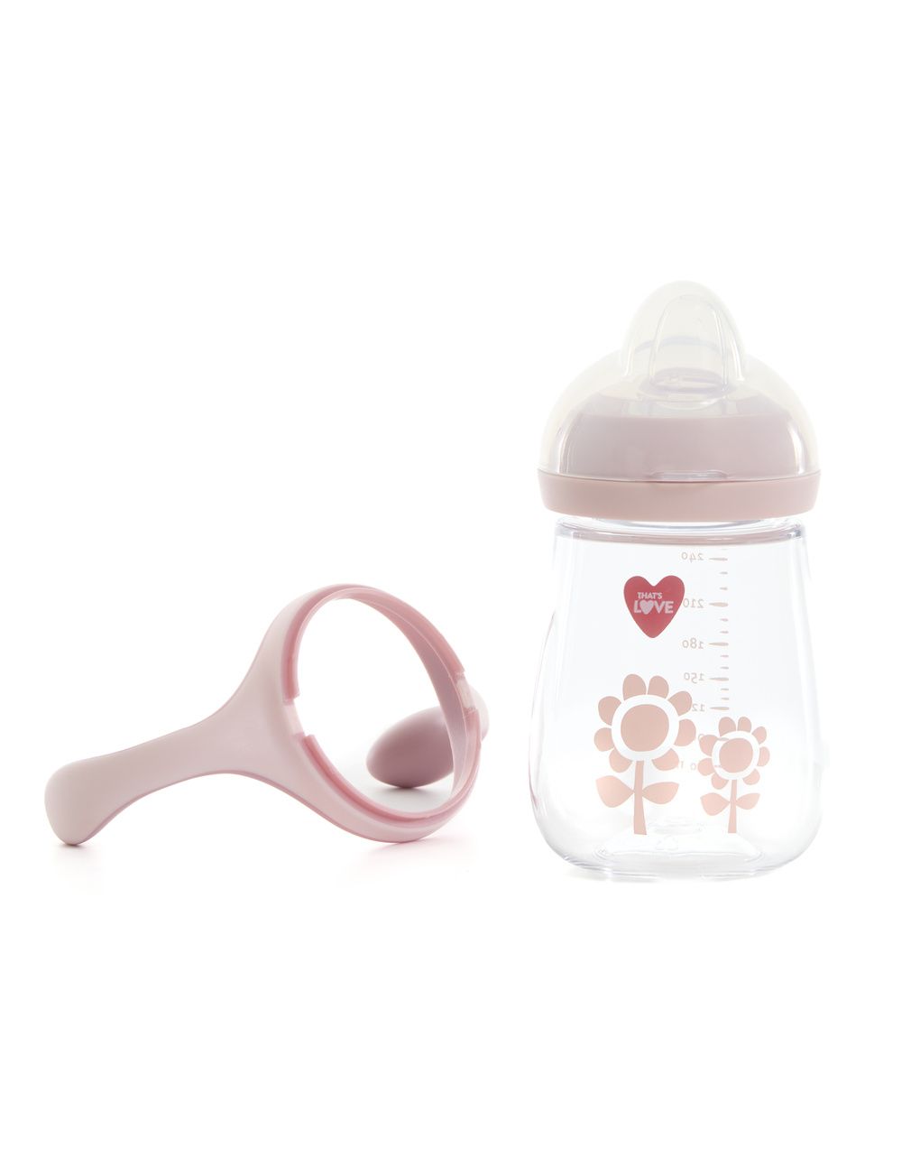 Tazza 6m+ flower 260 ml beccuccio silicone - that's love