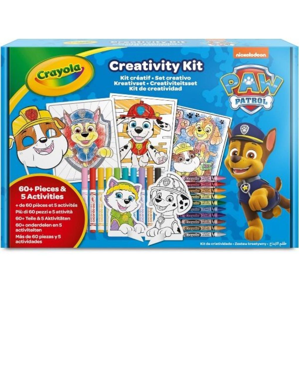 Set creativo 5 in 1 crayola paw patrol