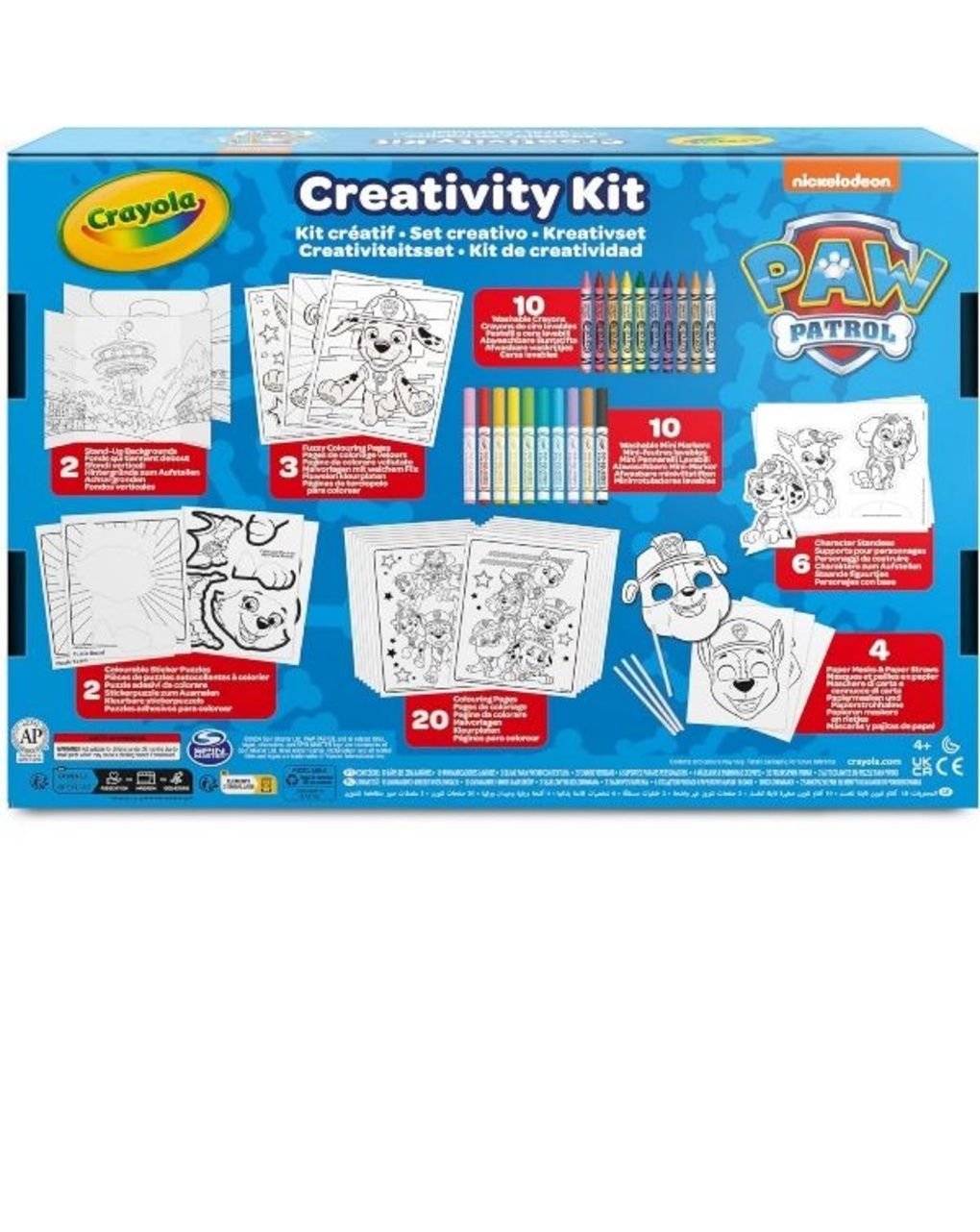 Set creativo 5 in 1 crayola paw patrol