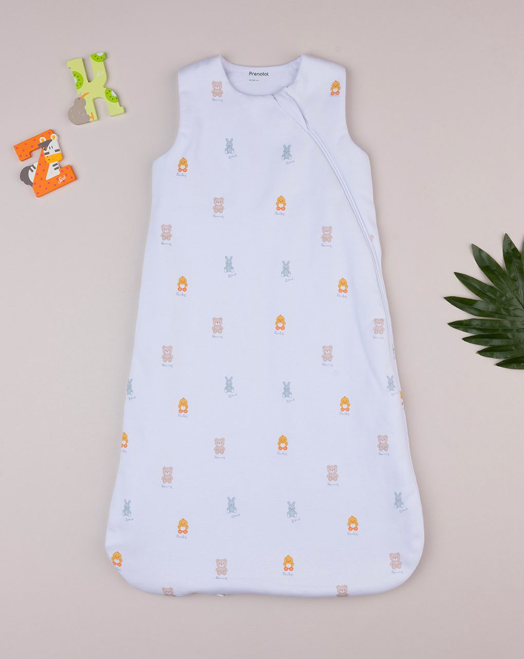 Sacco nanna unisex bianco baby smile - tog 1